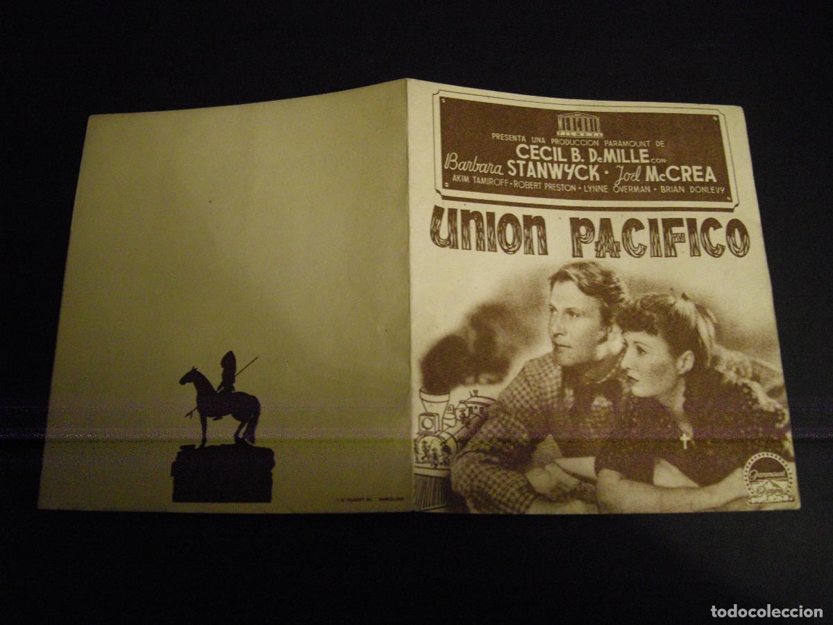 Cine: UNION PACIFICO PROGRAMA DE MANO DOBLE SIN PUBLICIDAD - Foto 1