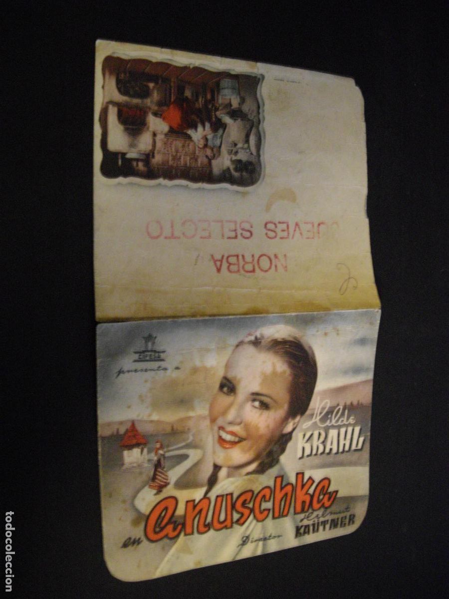 Cine: ANUSCHKA PROGRAMA DE MANO DOBLE CON PUBLICIDAD CINE NORBA CACERES