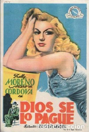 Cine: PROGRAMA DE CINE: DIOS SE LO PAGUE PC-9042 - Foto 1