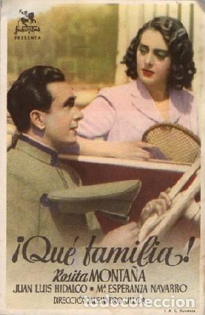 Cine: PROGRAMA DE CINE: &iexcl;QU&Eacute; FAMILIA! PC-9047 - Foto 1