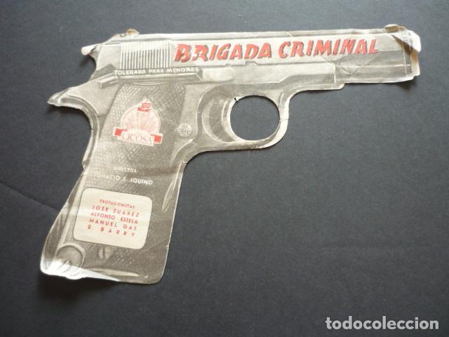 Cine: BRIGADA CRIMINAL PROGRAMA DE CINE TROQUELADO PISTOLA - Foto 1