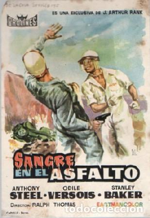 Cine: PROGRAMA DE CINE: SANGRE EN EL ASFALTO PC-9066 - Foto 1