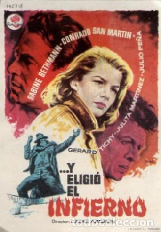 Cine: PROGRAMA DE CINE: Y ELIGI&Oacute; EL INFIERNO PC-9092 - Foto 1