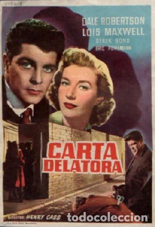 Cine: PROGRAMA DE CINE: CARTA DELATORA PC-9103 - Foto 1