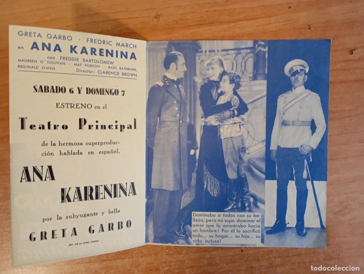 Cine: GRIS-- PROGRAMA DE CINE DE LA PELICULA --ANA KARENINA - Foto 3
