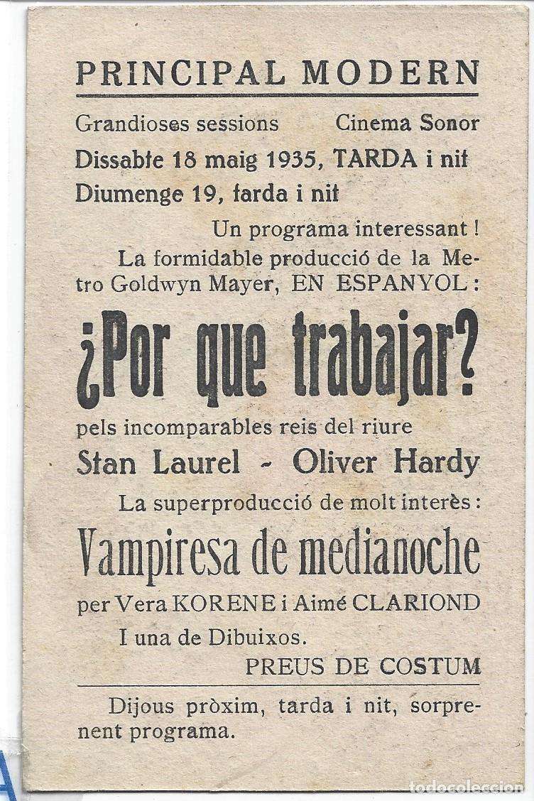 Cine: (PG-56)PROGRAMA DE CINE A&Ntilde;OS 30-&iquest;POR QUE TRABAJAR? - Foto 2