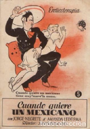 Cine: PROGRAMA DE CINE: CUANDO QUIERE UN MEXICANO N&ordm; 5 PC-9120 - Foto 1