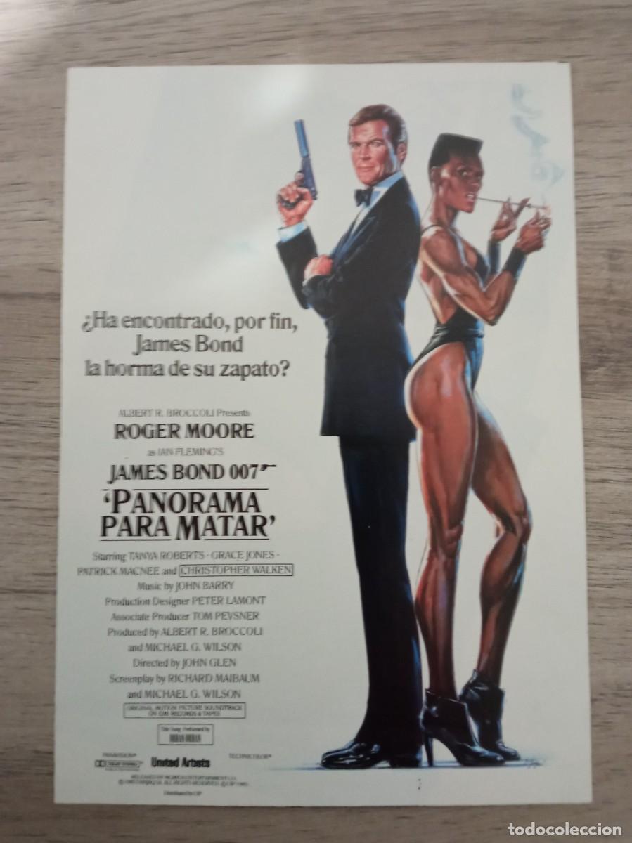 Cine: PANORAMA PARA MATAR, JAMES BOND, ROGER MOORE - Foto 1