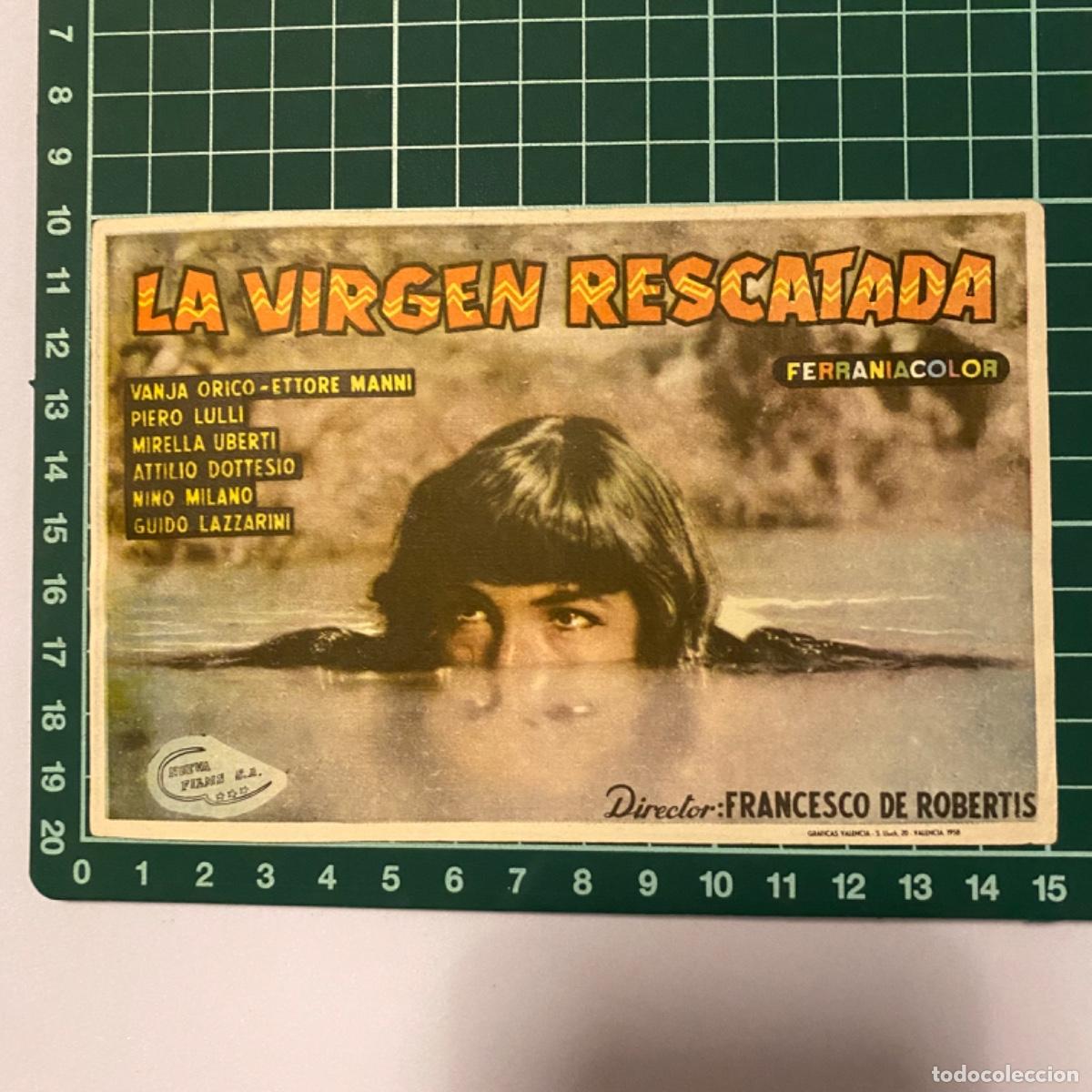 Kino: Programa de cine folleto de mano pelicula La virgen rescatada