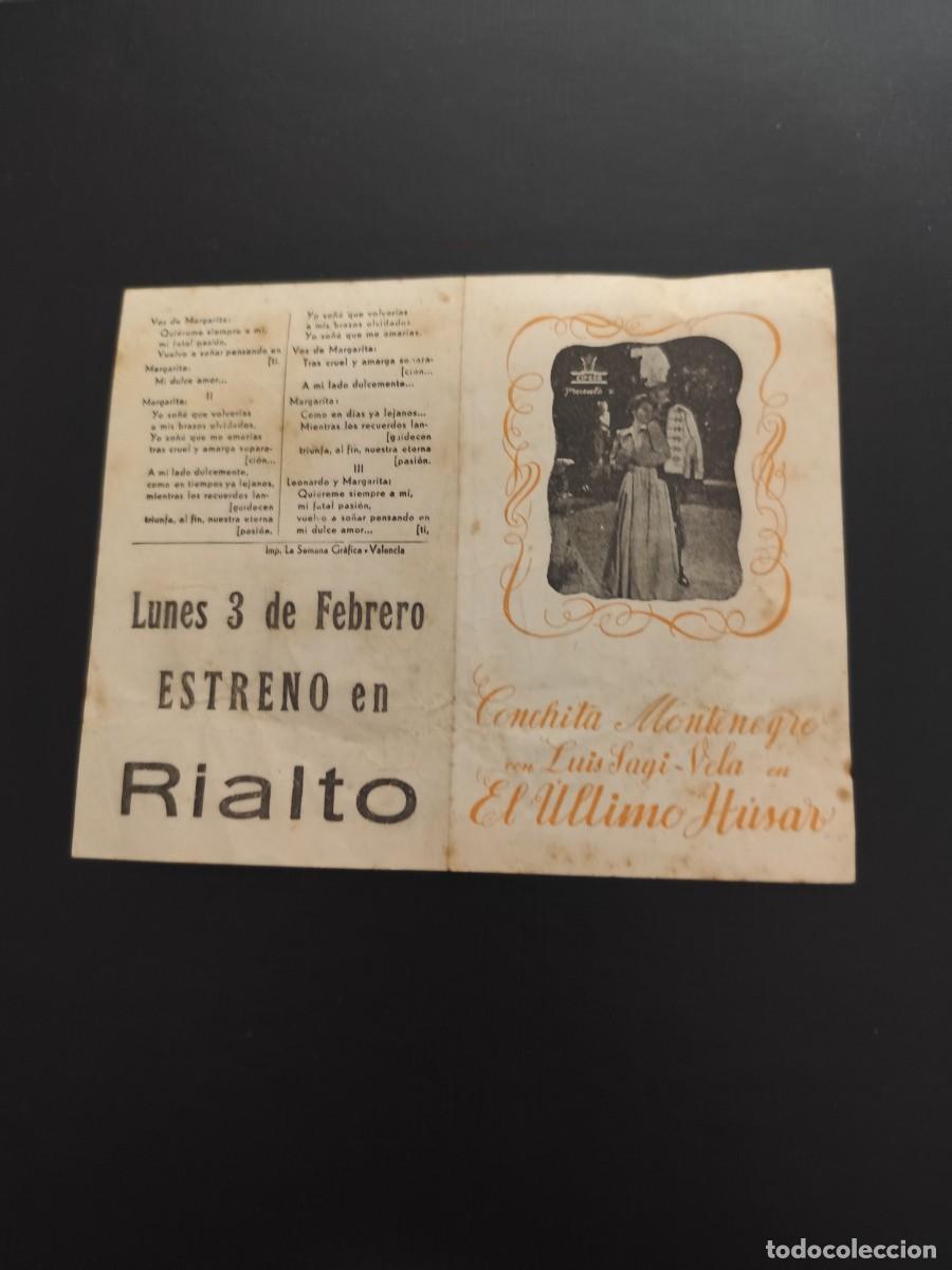 Kino: El &uacute;ltimo h&uacute;sar Doble con publicidad Rialto Valencia