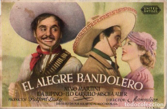 Cine: PROGRAMA DE CINE: EL ALEGRE BANDOLERO PC-9137