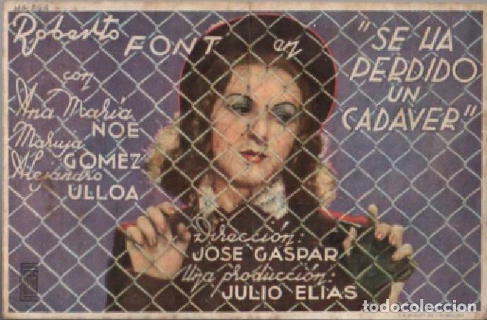Cine: PROGRAMA DE CINE: SE HA PERDIDO UN CADAVER PC-9174 - Foto 1