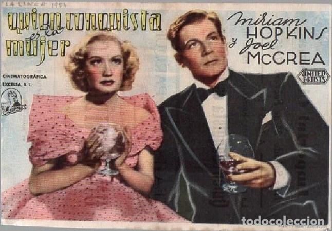 Cine: PROGRAMA DE CINE: QUIEN CONQUISTA ES LA MUJER PC-9175 - Foto 1