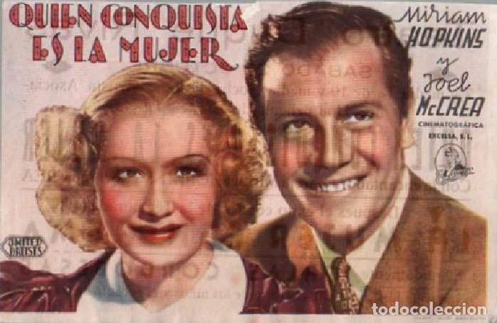 Cine: PROGRAMA DE CINE: QUIEN CONQUISTA ES LA MUJER PC-9178 - Foto 1