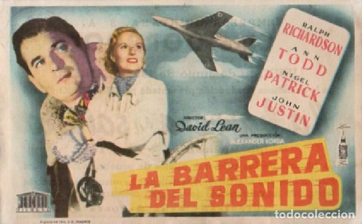Cine: PROGRAMA DE CINE: LA BARRERA DEL SONIDO PC-9183 - Foto 1