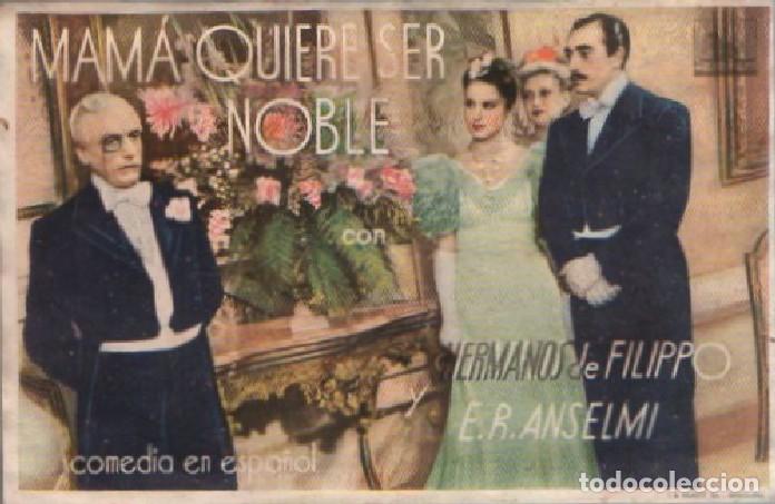 Cine: PROGRAMA DE CINE: MAM&Aacute; QUIERE SER NOBLE PC-9203 - Foto 1