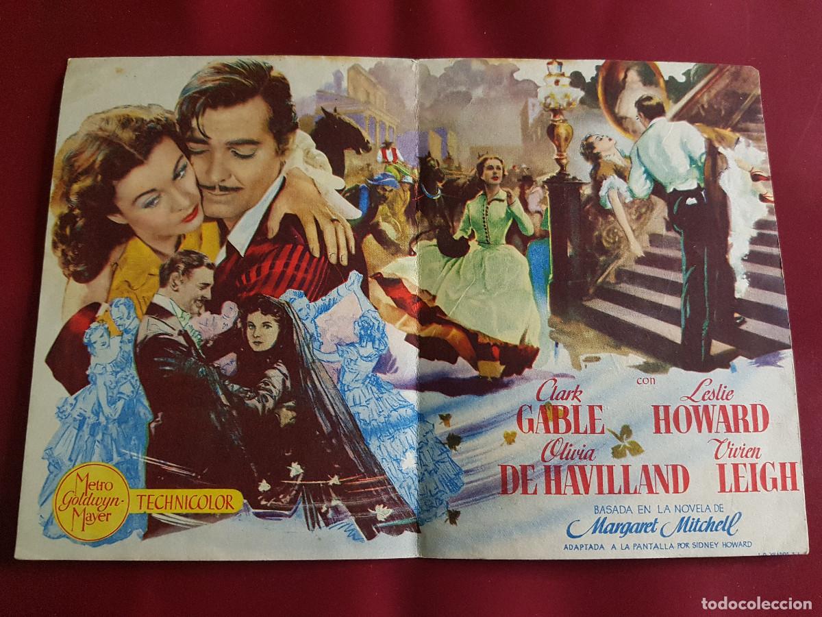 Cine: PROGRAMA DE MANO - LO QUE EL VIENTO SE LLEVO - Foto 2