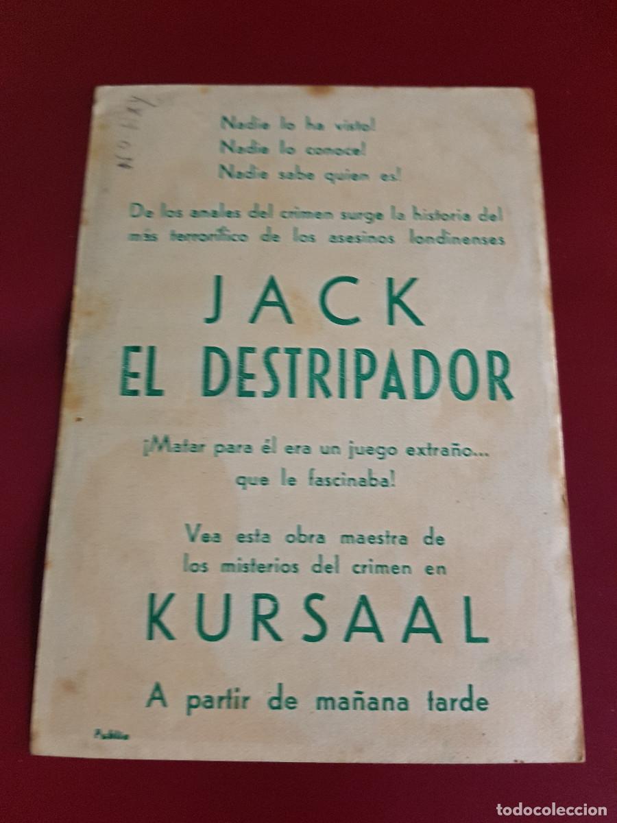 Cine: PROGRAMA DE MANO - JACK EL DESTRIPADOR - Foto 2