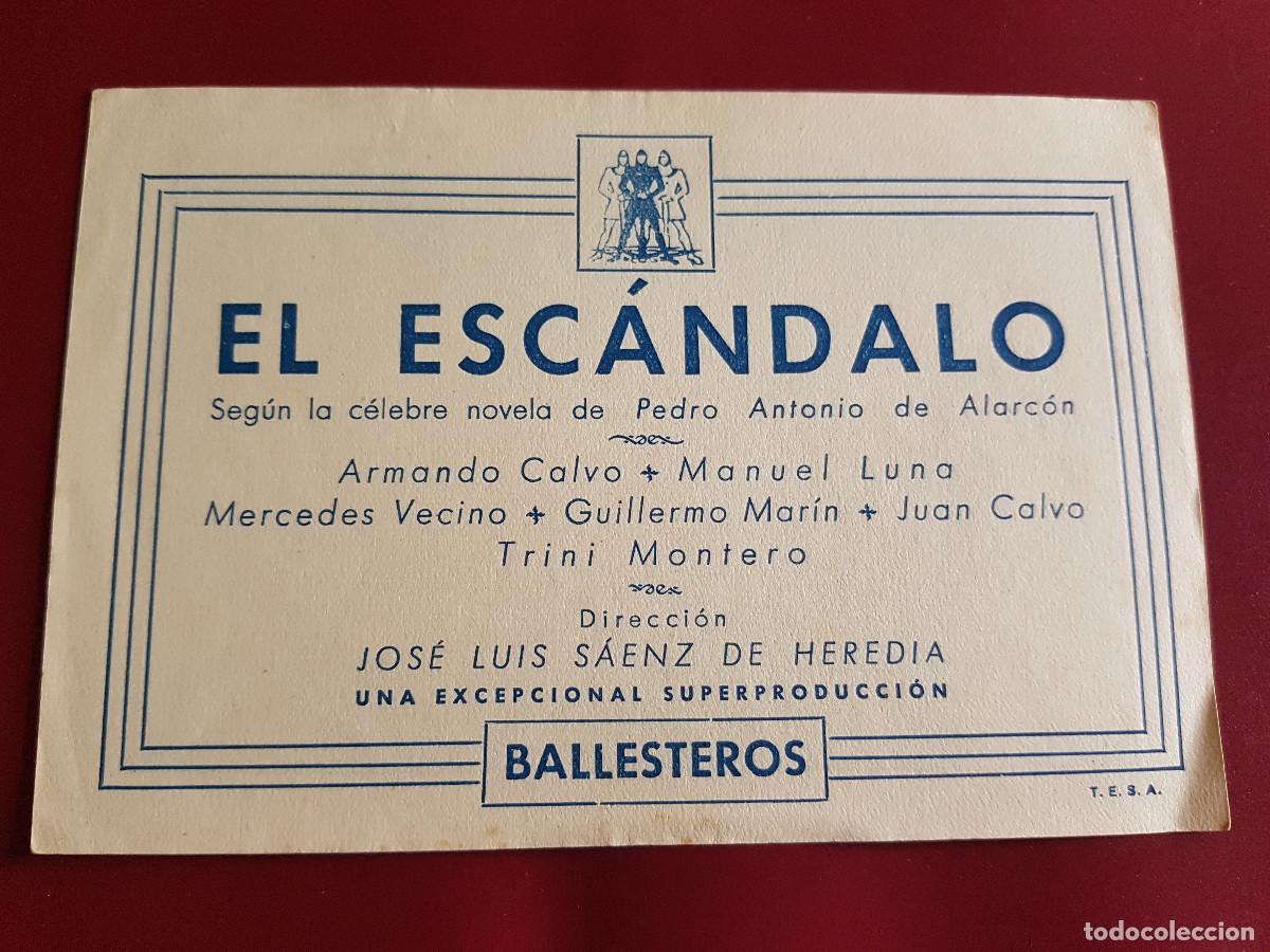 Cine: PROGRAMA DE MANO - EL ESCANDALO - Foto 2