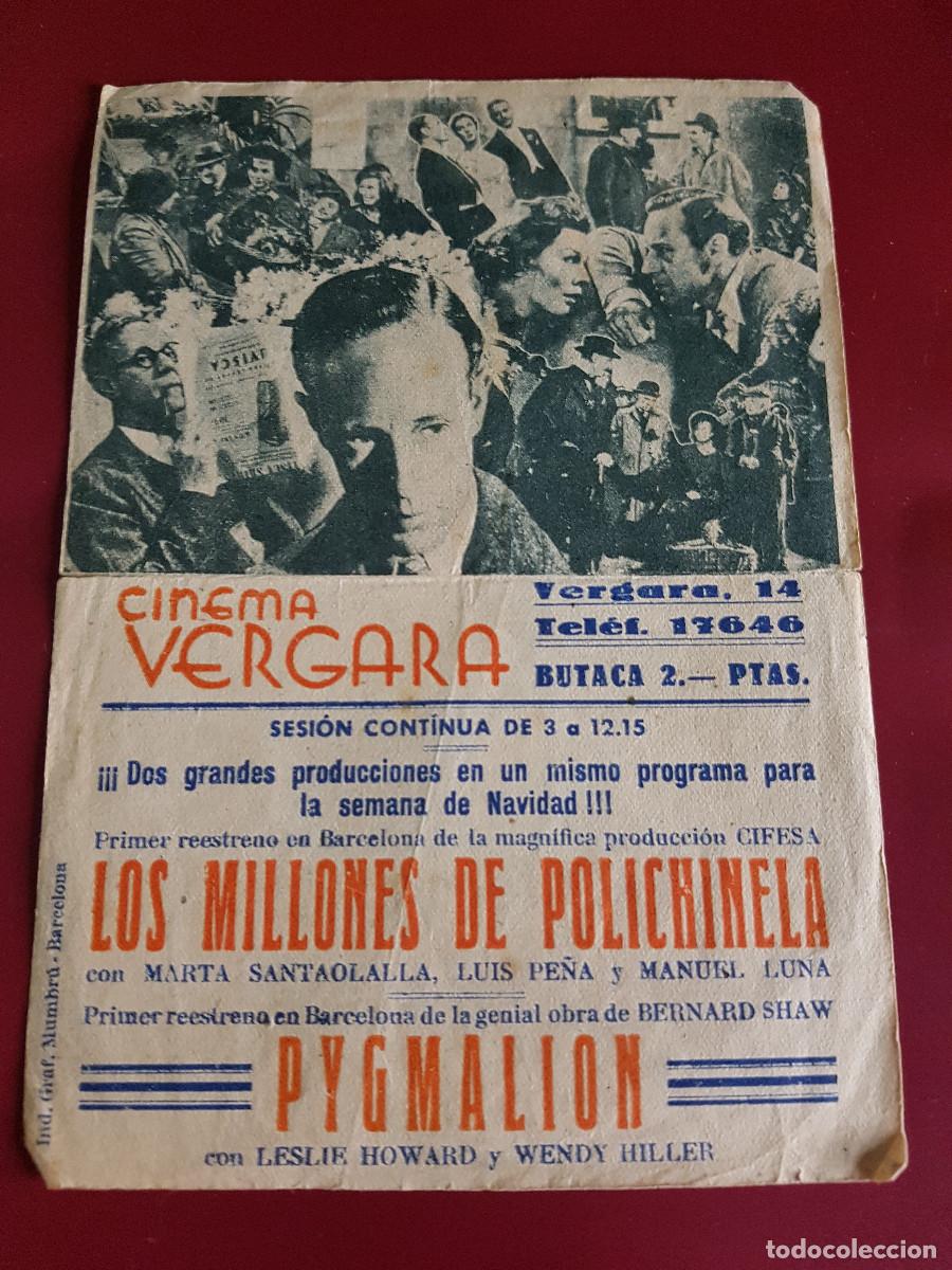 Cine: PROGRAMA DE MANO - PYGMALION - Foto 2