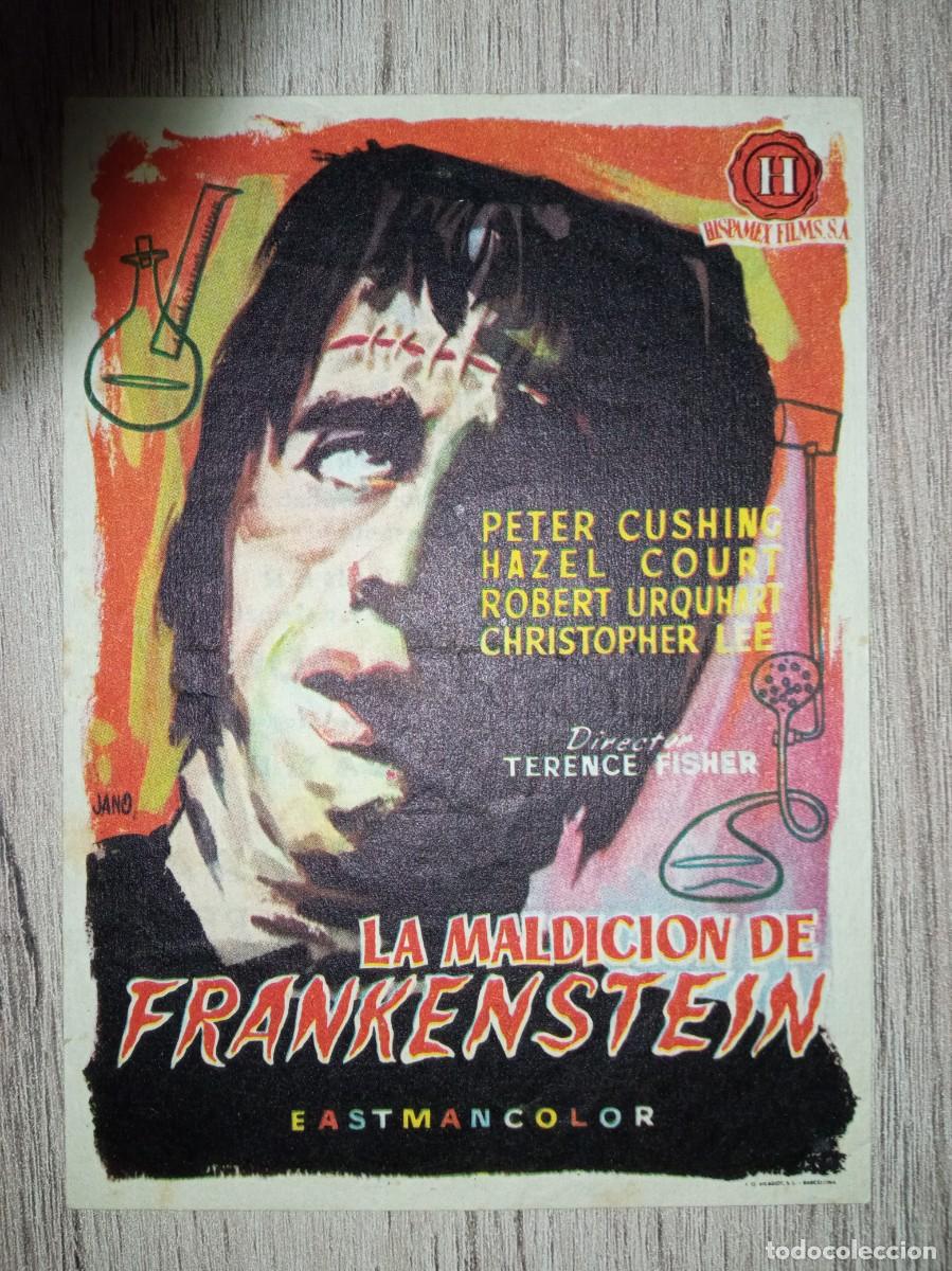 Cine: LA MALDICI&Oacute;N DE FRANKENSTEIN, PETER CUSING, CHRISTOPHER LEE, CINES PRINCIPAL Y LA RAMBLA, 1958 - Foto 1