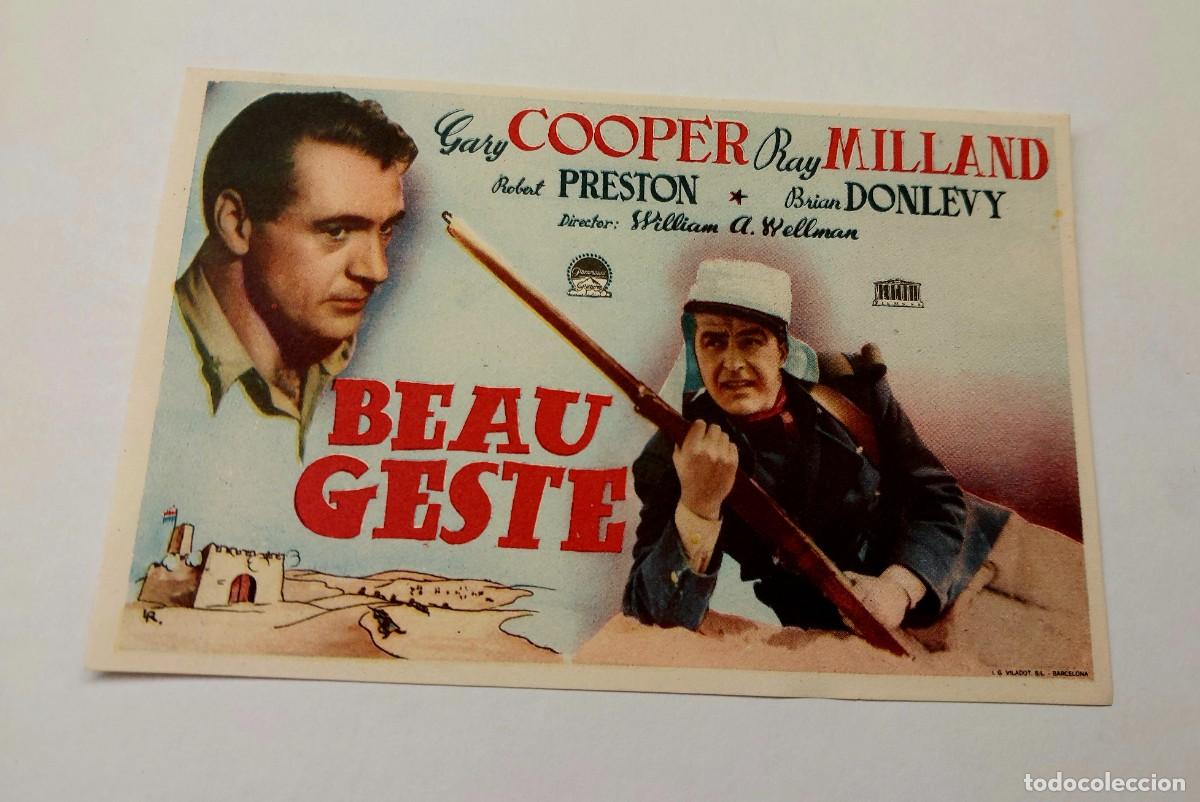 Cine: Beau Geste Gary Cooper 1939 Sin publicidad - Foto 1