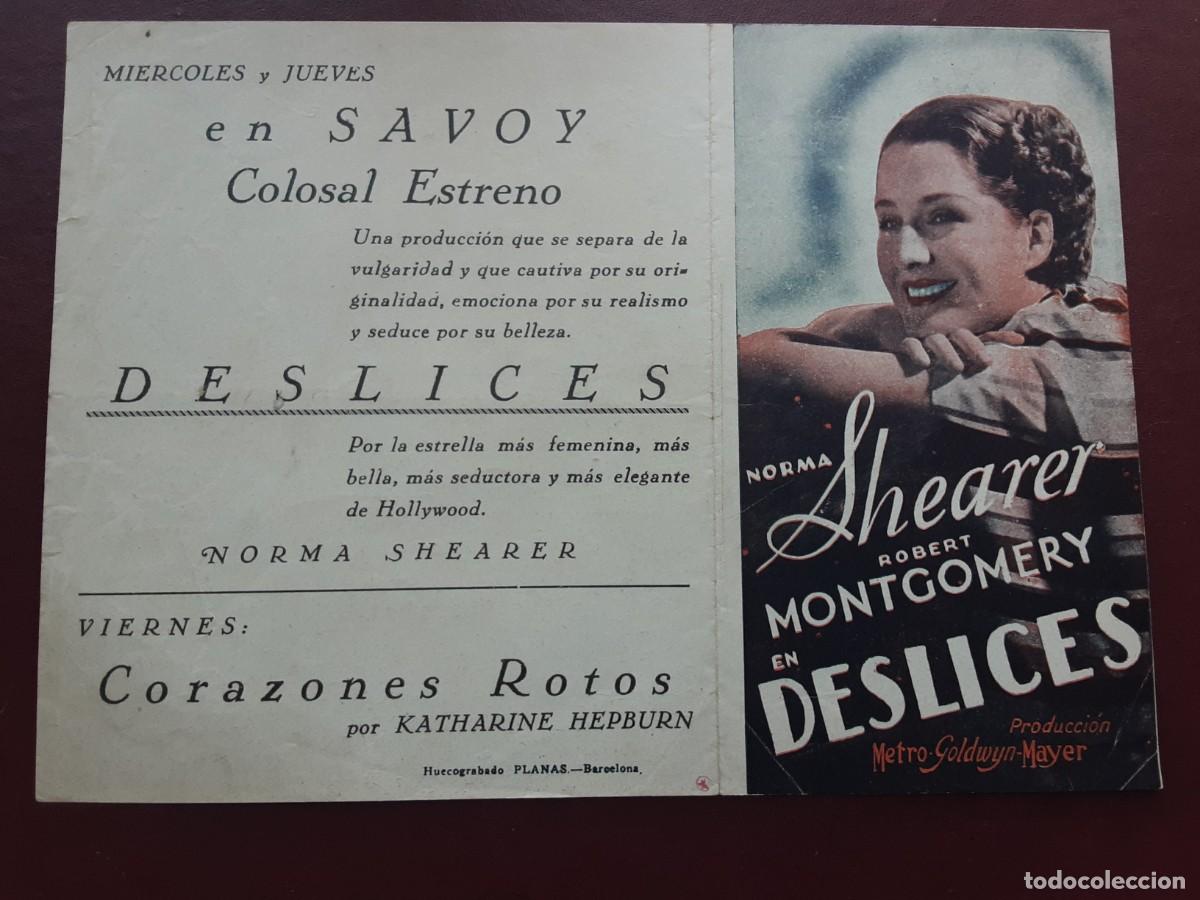 Cine: DESLICES, NORMA SHEARER, ROBERT MONTGOMERY, HERBERT MARSHALL. - Foto 1
