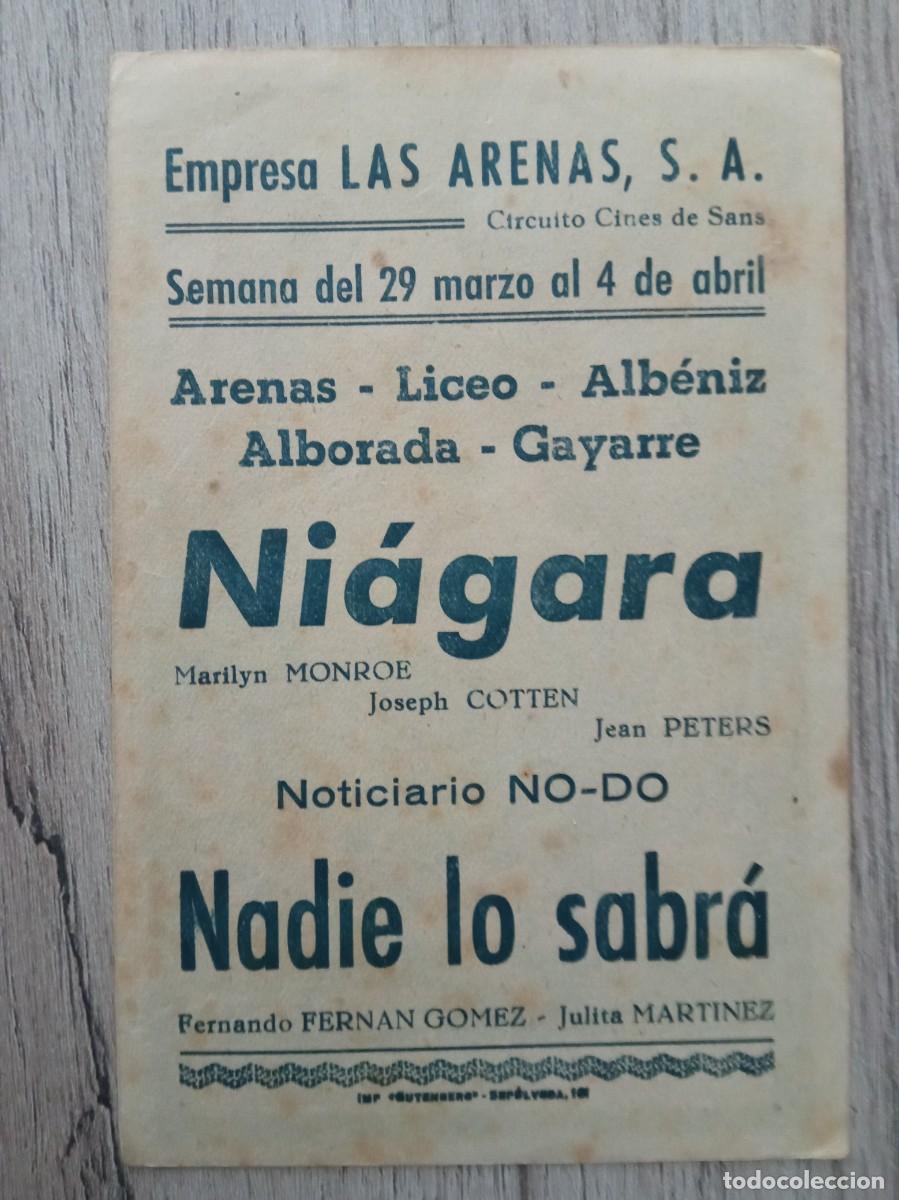 Cine: NIAGARA, MARILYN MONROE, SOLIG&Oacute;, CINES DE SANS - Foto 2