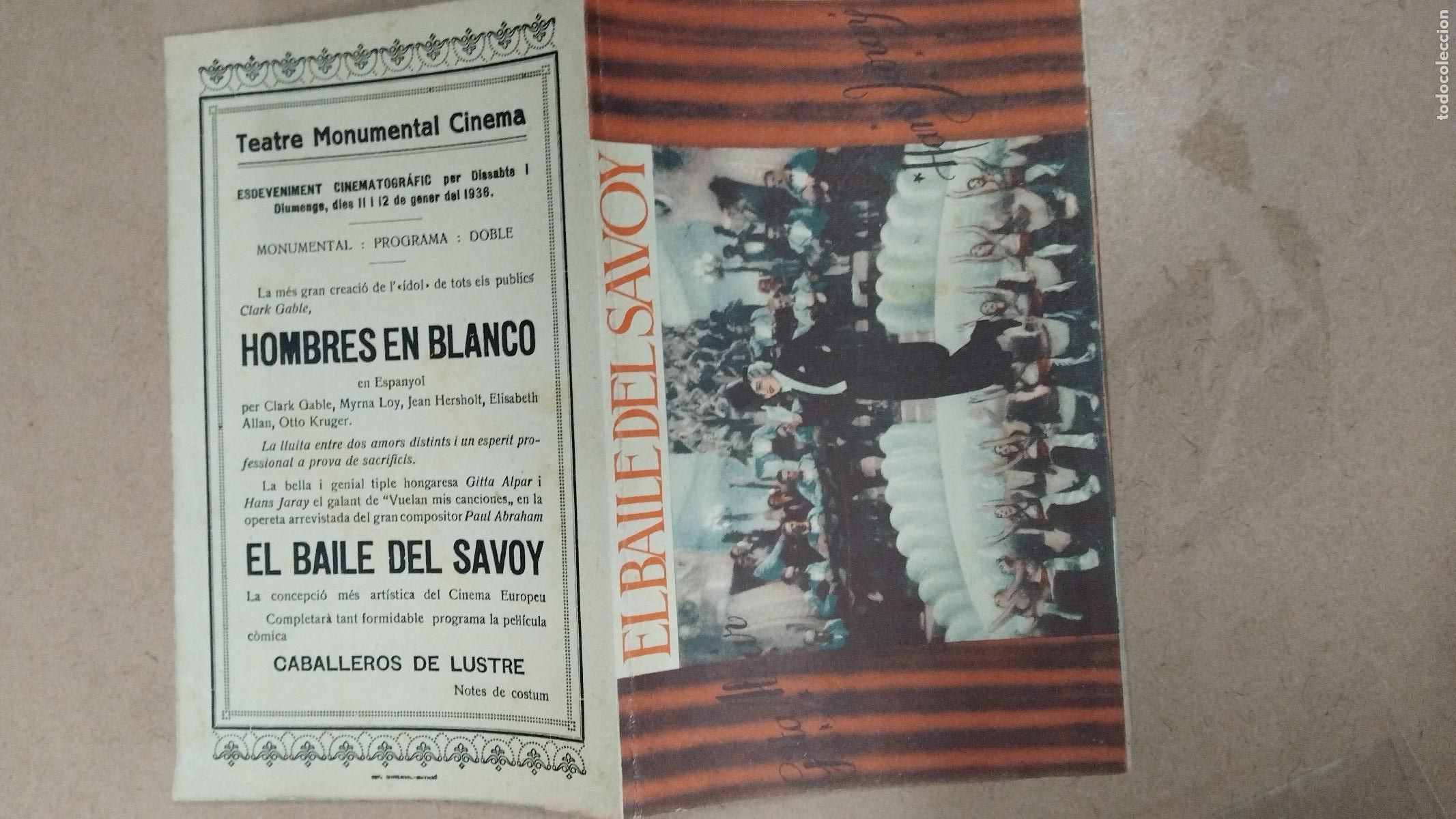 Cine: PROGRAMA DE CINE DOBLE EL BAILE DEL SAVOY - Foto 1