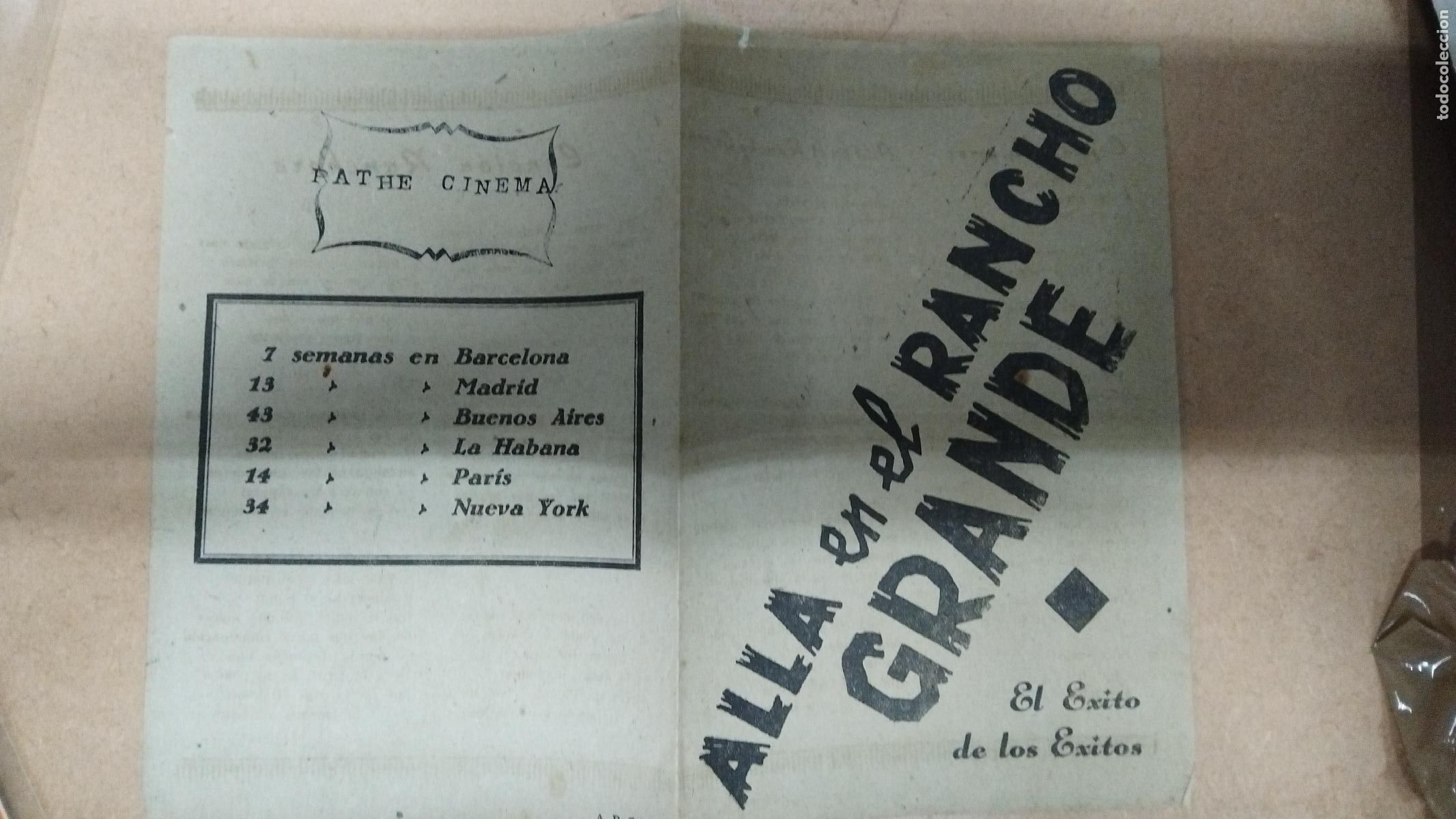 Cine: PROGRAMA DE CINE DOBLE ALLA EN EL RANCHO GRANDE. PARHE CINEMA - Foto 1