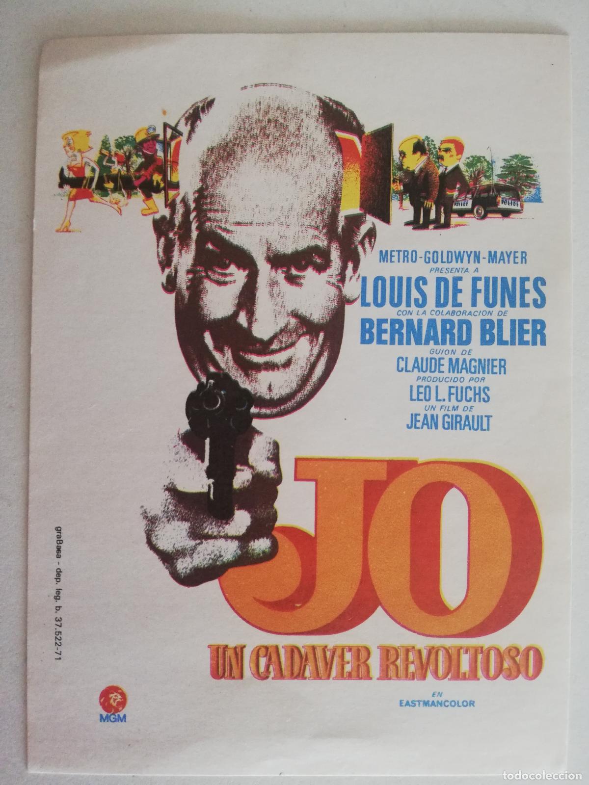 Cine: JO UN CADAVER REVOLTOSO, ORIGINAL - Foto 1