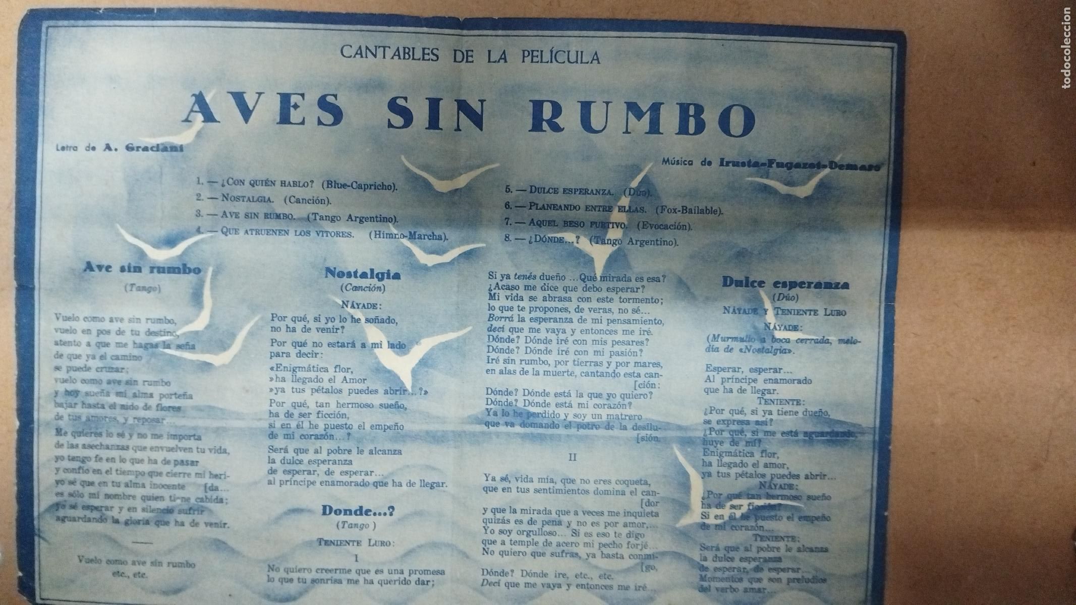 Cine: PROGRAMA DE CINE DOBLE AVES SIN RUMBO - MEYTROPOL CINEMA - Foto 2