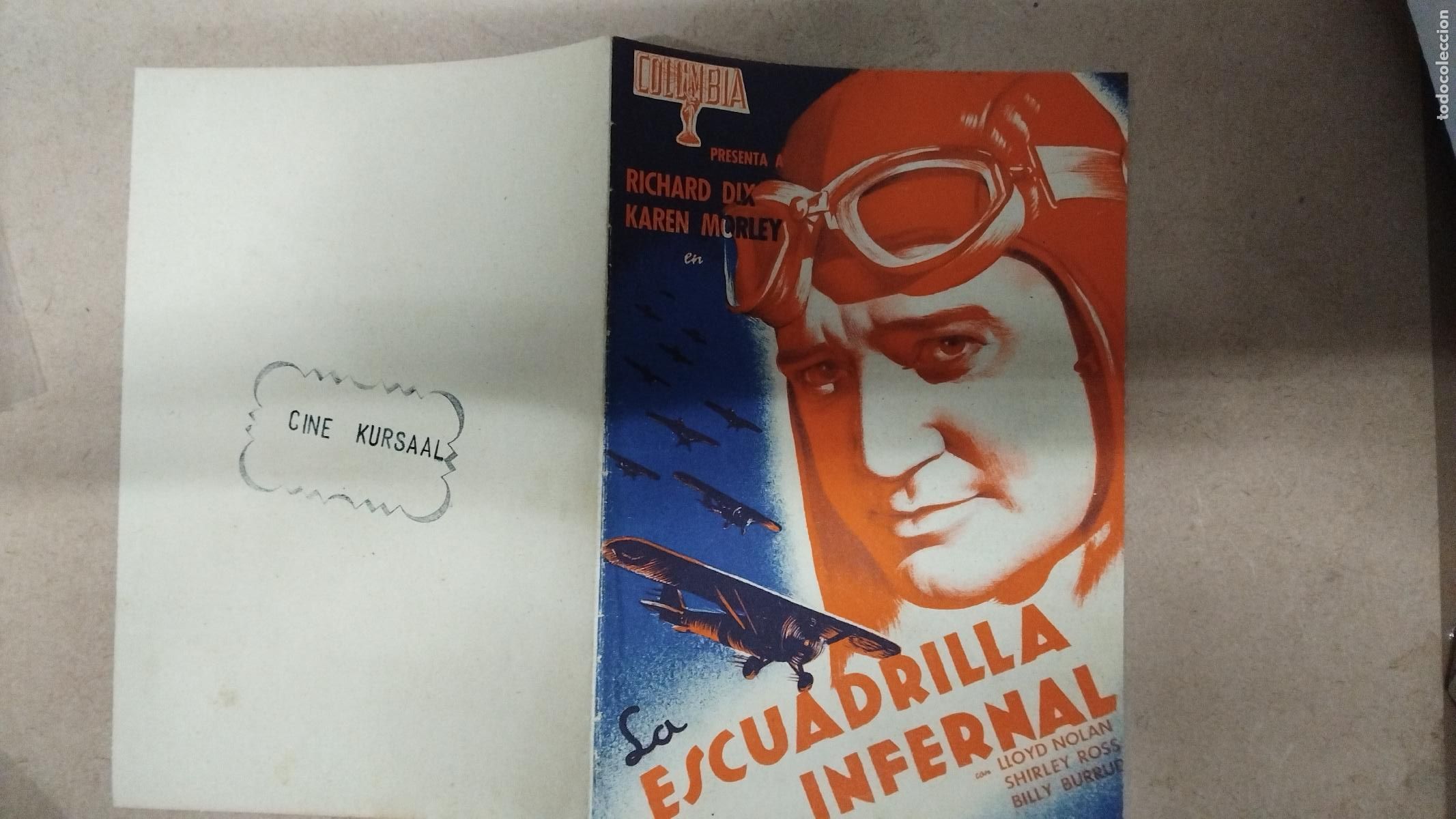Cine: PROGRAMA DE CINE DOBLE LA ESCUADRILLA INFERNAL - CINE KURSAAL - Foto 3