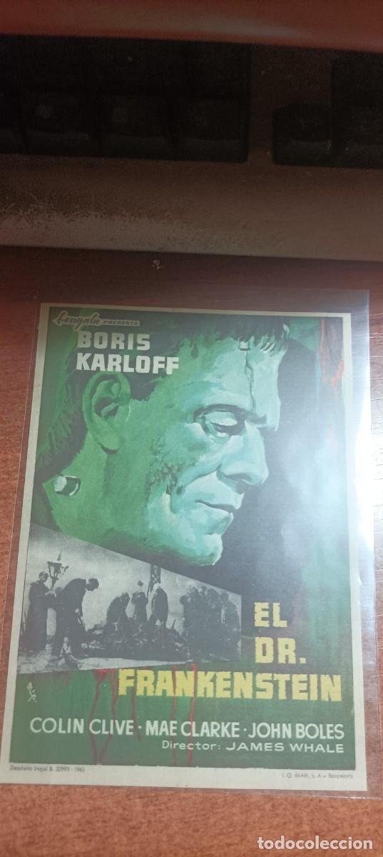 Cine: PROGRAMA O FOLLETO DE MANO DE CINE el doctor frankenstein - Foto 1