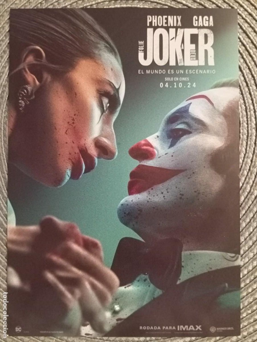 Cine: PROGRAMA DE ** JOKER . FOLIE A DEUX **. PHOENIX GAGA 21 x 15 CMS. - Foto 1