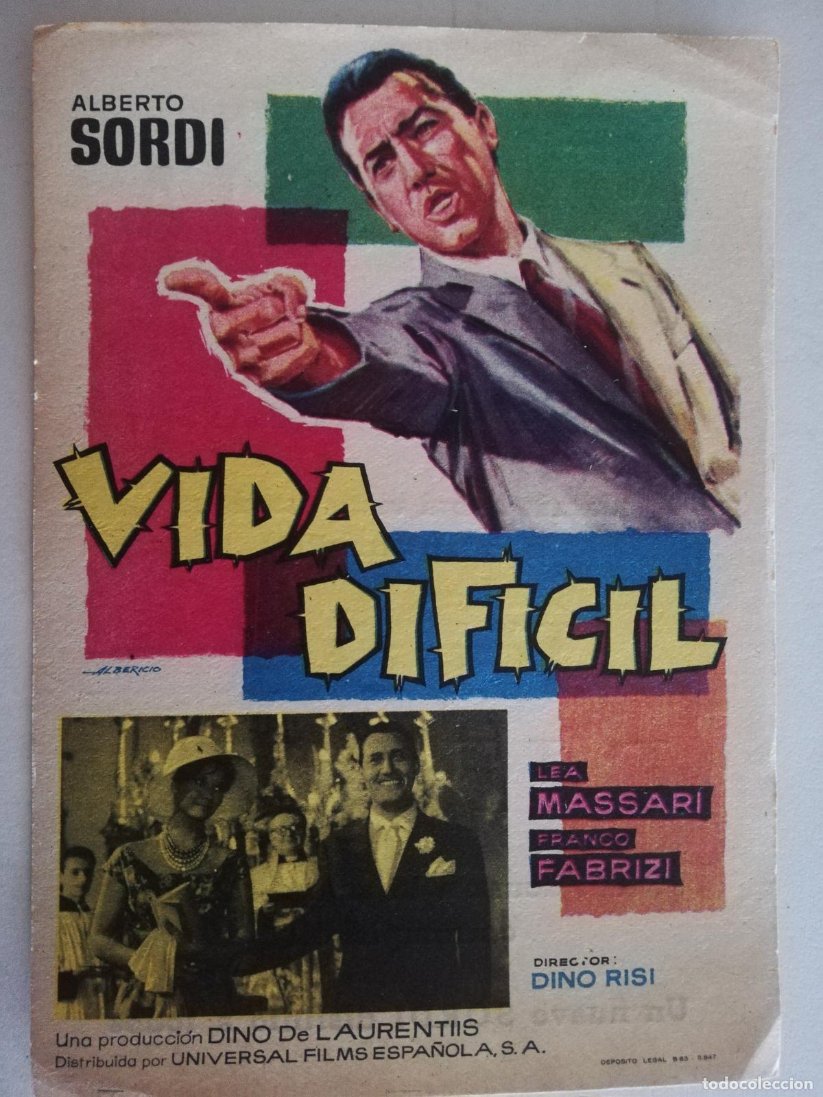 Cine: FOLLETO DE MANO, VIDA DIFICIL - Foto 1