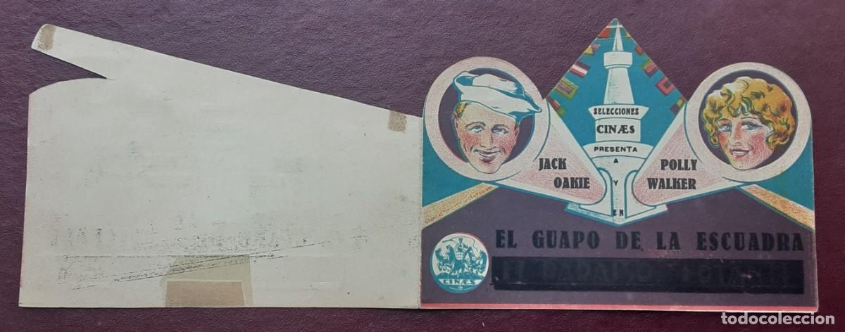 Cine: El guapo de la escuadra, Jack Oakie, programa troquelado - Foto 1