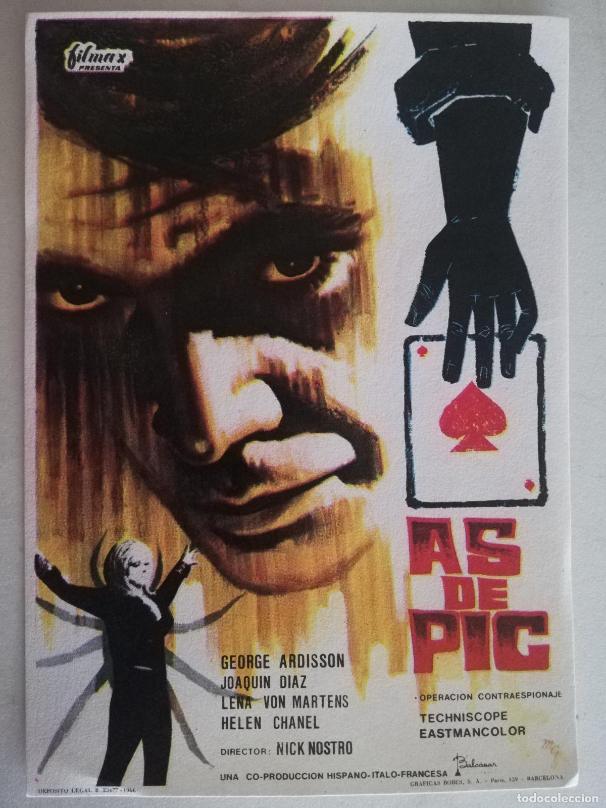 Cine: FOLLETO DE MANO, AS DE PIC - Foto 1