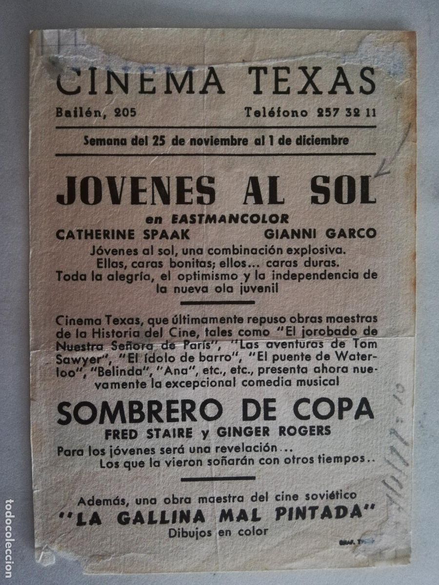 Cine: FOLLETO DE MANO, JOVENES AL SOL - Foto 2