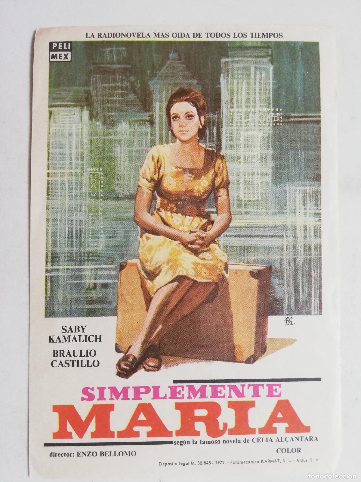 Cine: FOLLETO DE MANO, SIMPLEMENTE MARIA - Foto 1