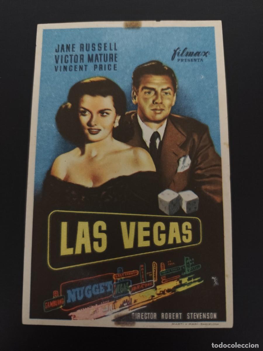 Folhetos de m&atilde;o de filmes antigos de cinema: Las Vegas sin publicidad