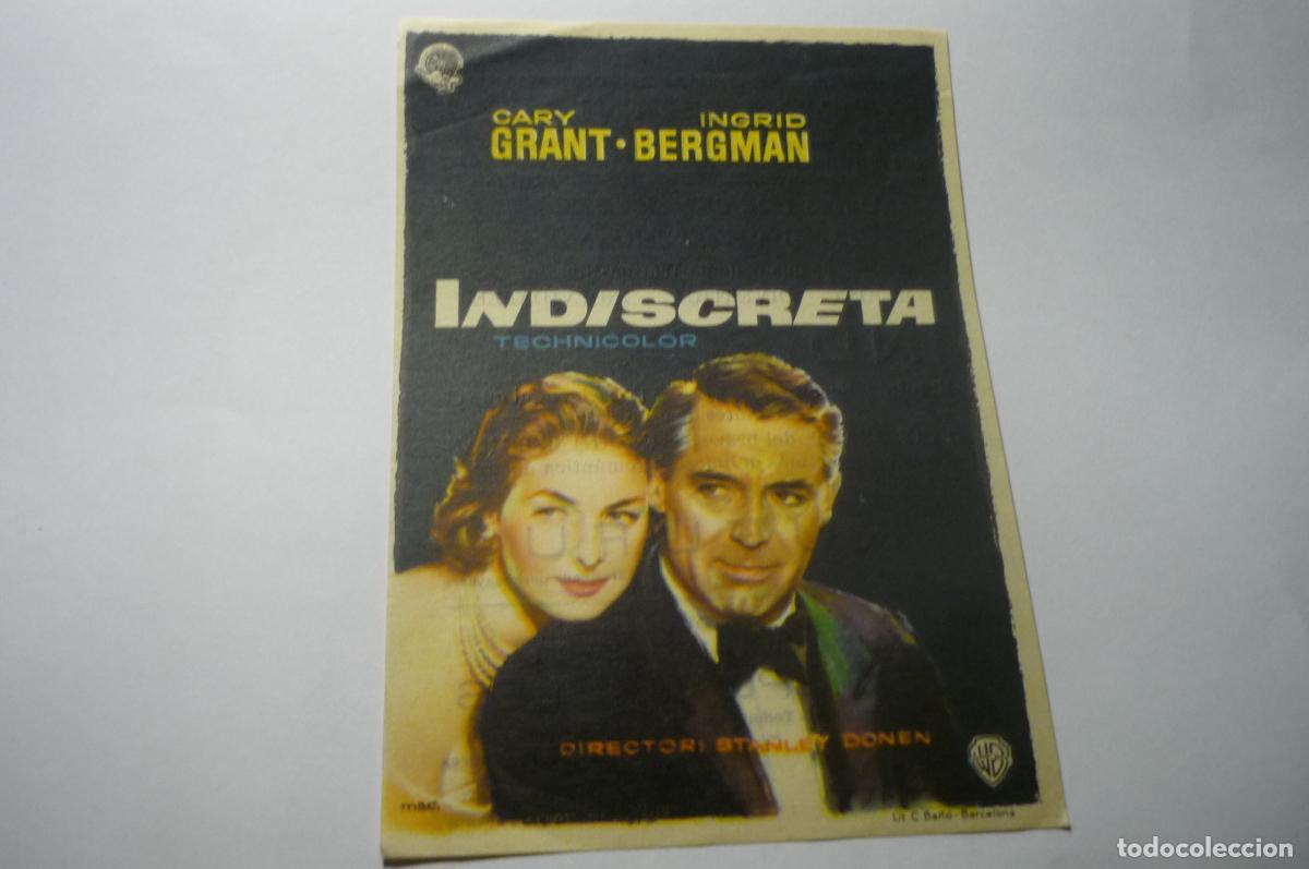 Cine: programa indiscreta.-cary grant publicidad - Foto 1