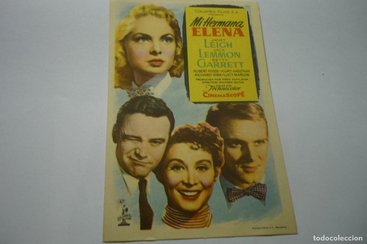 Cine: `programa mi hermana elena.-janet leigh - Foto 1