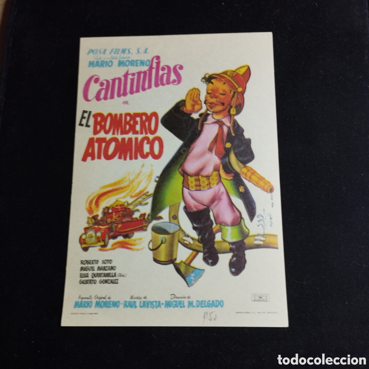 Cine: Programa de cine, sencillo. El Bombero At&oacute;mico. Mario Moreno Cantinflas - Foto 1