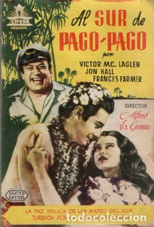 Cine: PROGRAMA DE CINE: AL SUR DE PAGO PAGO PC-9212 - Foto 1