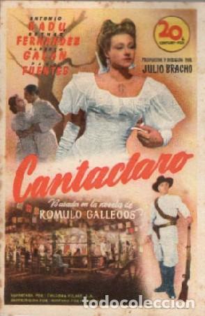 Cine: PROGRAMA DE CINE: CANTACLARO PC-9214 - Foto 1