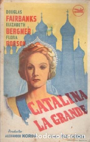 Cine: PROGRAMA DE CINE: CATALINA LA GRANDE PC-9215 - Foto 1