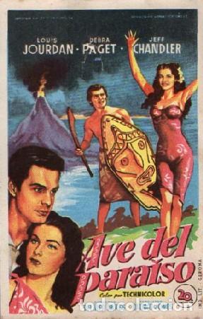 Cine: PROGRAMA DE CINE: AVE DEL PARAISO PC-9220 - Foto 1