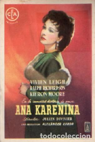 Cine: PROGRAMA DE CINE: ANA KARENINA PC-9231 - Foto 1