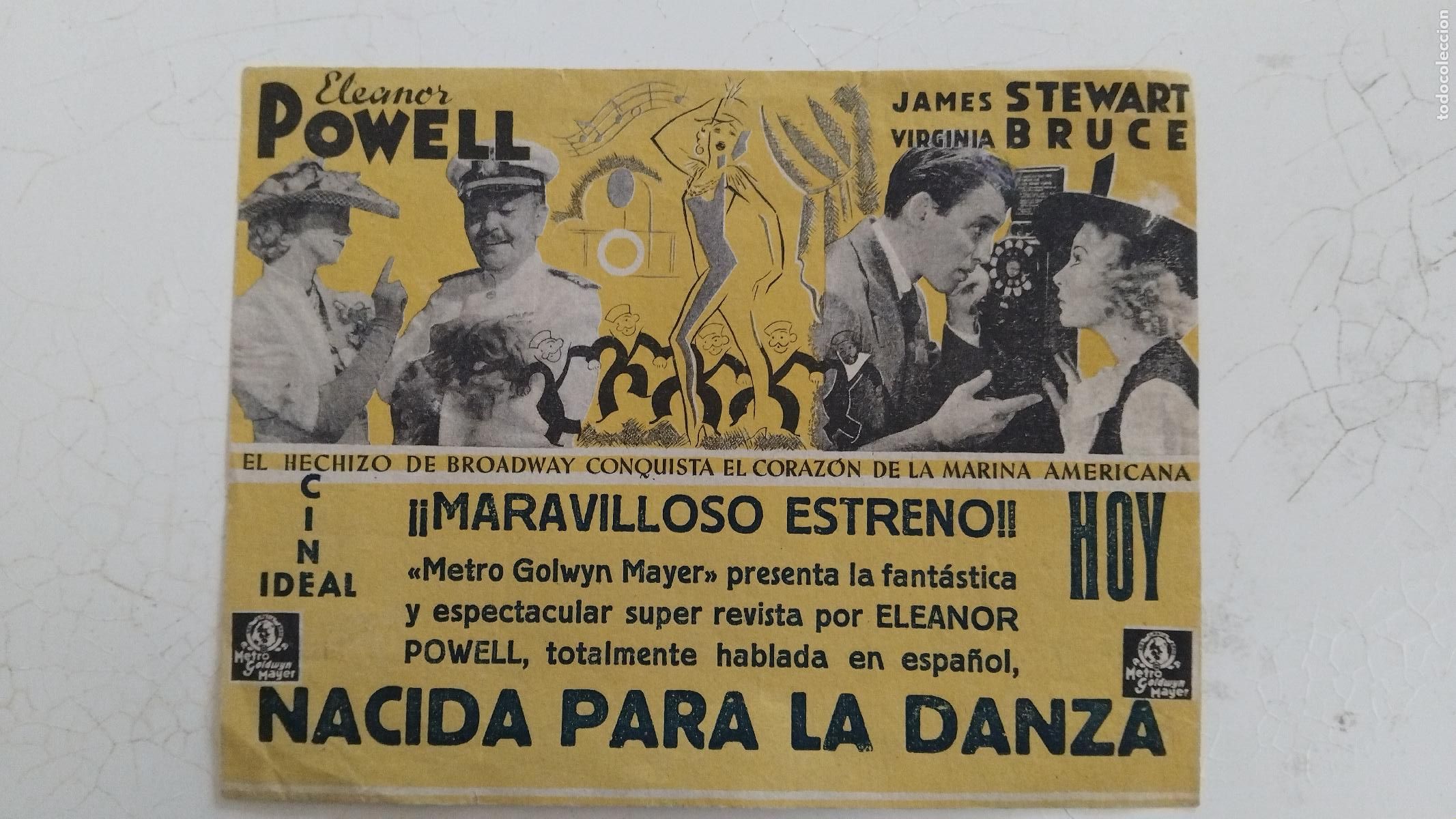 Cine: PROGRAMA DE CINE NACIDA PARA LA DANZA - CINE IDEAL - Foto 1